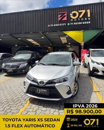 TOYOTA YARIS 1.5 16V FLEX SEDAN XS MULTIDRIVE TOYOTA YARIS 1.5 16V FLEX SEDAN XS MULTIDRIVE